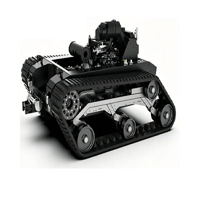 Podvozok robota s hydraulickým pásovým podvozkom