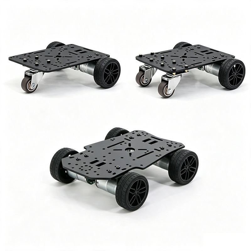 Mini elektrický kolesový robotický podvozok 4WD
